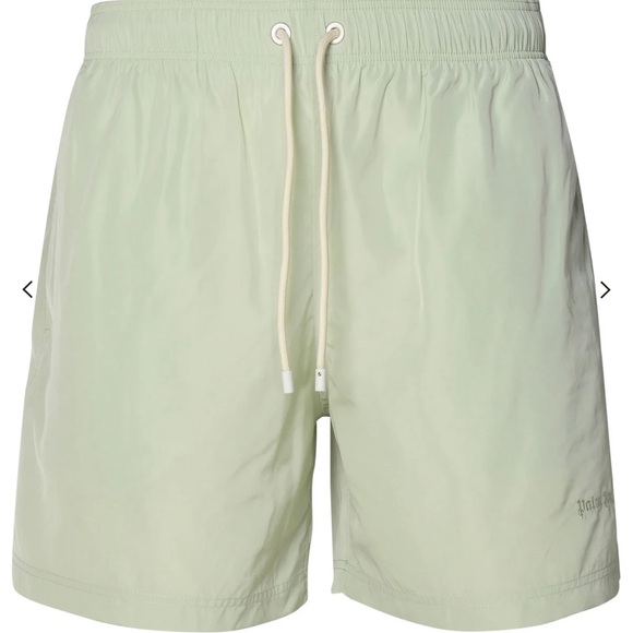 Palm Angels Logo Embroidered Drawstring Swim Shorts size LARGE - Picture 3 of 3